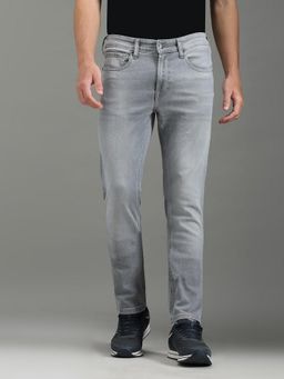 Pepe Jeans - Men Grey Slim Fit Mid-Rise Jeans