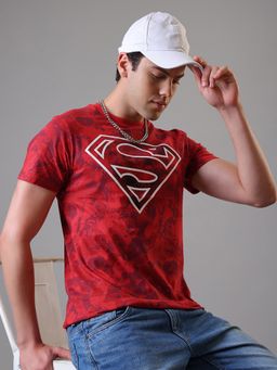 Free Authority - Official Dc Comics Superman Graphic Printed Men Regular Fit T-Shirt
