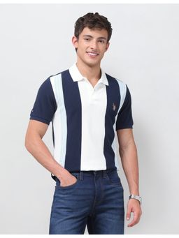 U.S. Polo Assn. Denim Co. - Men Vertical Striped Muscle Fit Polo T-Shirt