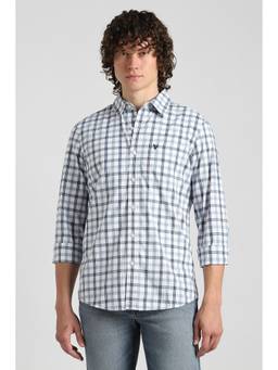 American Eagle - Men White Slim Fit Poplin Button-Up Shirt
