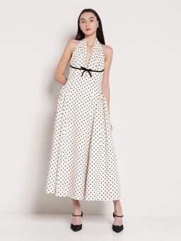 Cover Story - White Polka Dot Dress