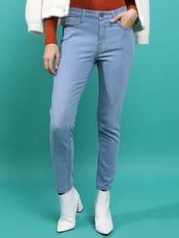 TOKYO TALKIES - Women Blue Skinny Fit Clean Look Stretchable Jeans