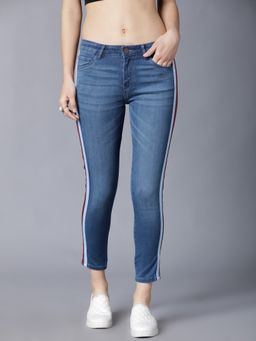 TOKYO TALKIES - Women Blue Super Skinny Fit Mid-Rise Clean Look Stretchable Jeans