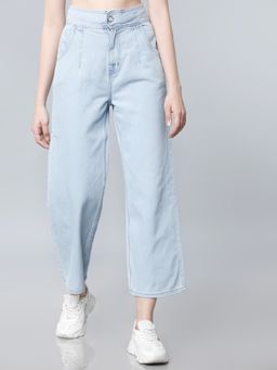 TOKYO TALKIES - Women Blue Solid Jeans