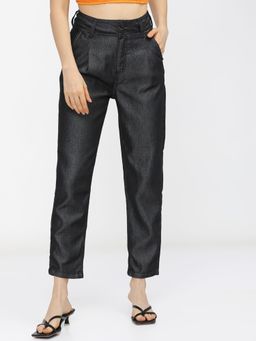 TOKYO TALKIES - Women Black Regular Fit Jeans