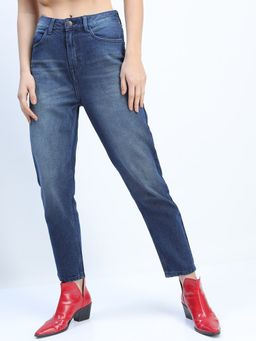 TOKYO TALKIES - Women Dark Blue Regular Fit Jeans