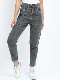 TOKYO TALKIES - Women Grey Regular Fit Jeans
