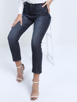 TOKYO TALKIES - Women Blue Slim Fit Mid-Rise Light Fade Jeans