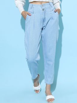 TOKYO TALKIES - Women Light Blue Regular Fit Jeans