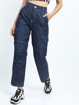 TOKYO TALKIES - Women Blue Straight Fit Jeans