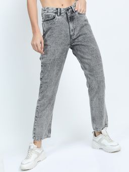 TOKYO TALKIES - Women Grey Regular Fit Jeans