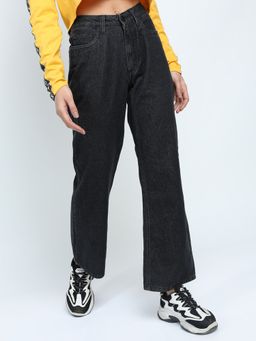 TOKYO TALKIES - Women Black Straight Jeans