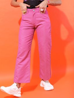 TOKYO TALKIES - Women Pink Clean Look Jeans
