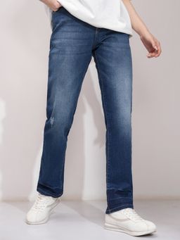 TOKYO TALKIES - Women Blue Straight Fit Light Fade Jeans