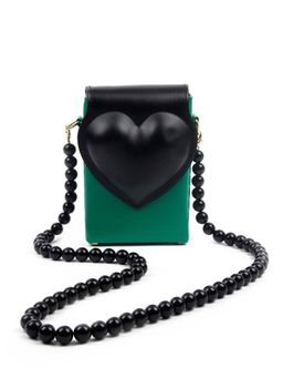 Odette - Unique Green And Black Clutch