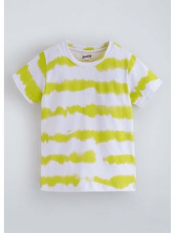 Hopscotch - White Tie & Dye Cotton T-Shirt