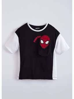 Hopscotch - Multi-Color Spiderman Cotton T-Shirt