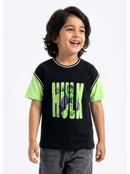 Hopscotch - Black Hulk Drop Shoulder T-Shirt