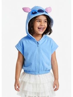 Hopscotch - Blue Stitch Applique Hoodie