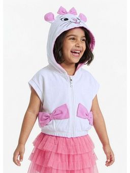 Hopscotch - White Marie Applique Hoodie