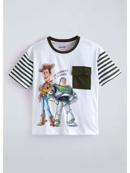 Hopscotch - White Toy Story Cotton T-Shirt