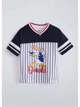 Hopscotch - White Donald Duck Cotton T-Shirt