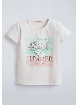 Hopscotch - White Floral T-Shirt