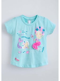Hopscotch - Blue Mermaid Tail Applique T-Shirt