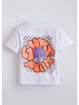 Hopscotch - White Back Printed T-Shirt