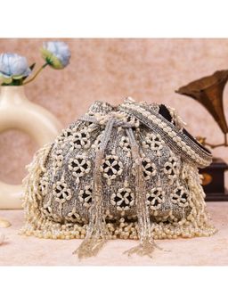 sugarcrush - Black Sequence Work with Tassel Potli Bag