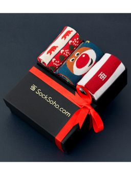 SockSoho - Christmas Gift Box Socks (Pack of 3)