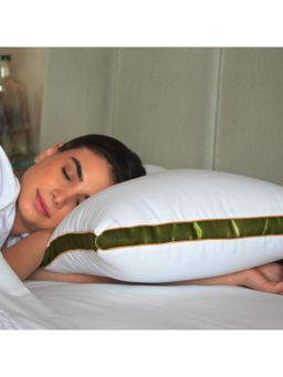 SLEEPSIA - Microfiber Pillows For Sleeping (Green) (Pack of 1)