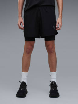 Puma - Mens Moisture-Control 2-In-1 Running Shorts