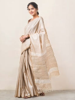 Fabindia - Silk Tussar Woven Sari