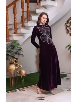 Edition II - Plum Velvet Maxi Dress
