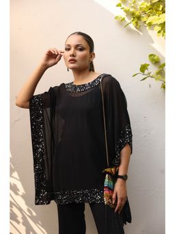 Edition II - Black Sequin Cape Top