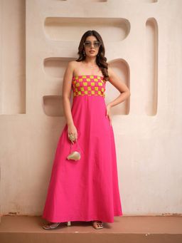 LABEL APURVA - Checkmate Maxi Dress
