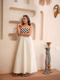 LABEL APURVA - Checkmate Maxi Dress