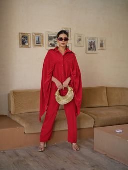 LABEL APURVA - Love In Rouge Co-Ord Set