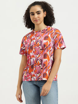 United Colors of Benetton - Women Multi-Color Printed Basic T-shirt
