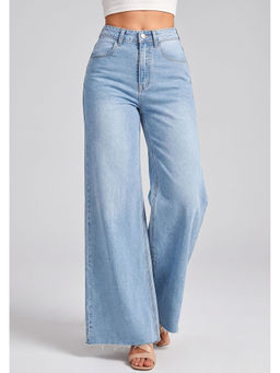 MIXT by Nykaa Fashion - Women Light Blue Flared Bell Bottom Jeans