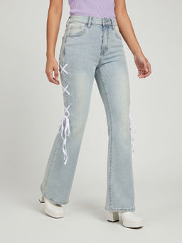 MIXT by Nykaa Fashion - Women Light Blue Denim Jeans