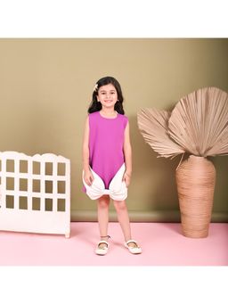 Lazy Cub - Royal Purple Bow Dress