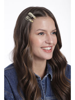 Laida - Alligator Hair Clip - Guitar And Comb (Pack of 2)