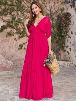 Lavanya The Label - Ruby Pink Gown