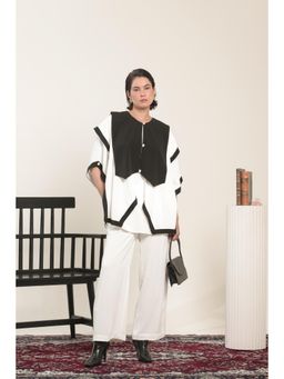 MARQUINO - White Noir Echo Top with Pant