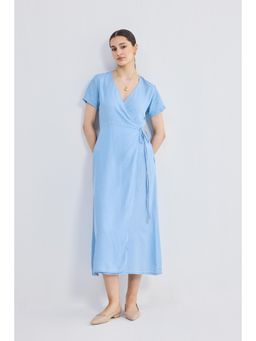 Reistor - Blue Wrap Dress