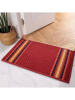 Athom Living - Maroon Maxmin Anti-Slip Front Rectangular Doormat