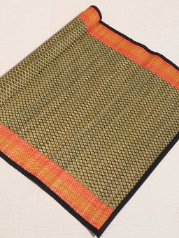 DHARINI - Black Madurkathi Floor Mat