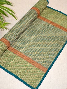 DHARINI - Olive Green Madurkathi Floor Mat